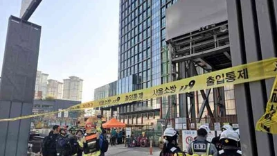 Tai nạn tại công trường xây dựng tàu điện ngầm ở thủ đô Seoul
