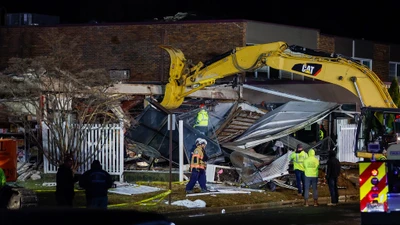 Hiện trường vụ nổ lớn tại viện dưỡng lão ở Mỹ