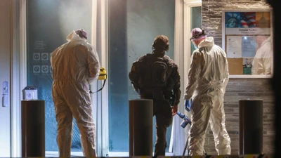 Hiện trường vụ nổ tại Đại sứ quán Mỹ ở Na Uy