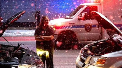 Hình ảnh nước Mỹ chìm trong mùa đông lạnh giá