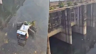 Ô tô trở về từ đám cưới lao xuống kênh, 5 người tử vong