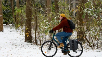 Hình ảnh tuyết rơi đầu mùa ở nước Đức