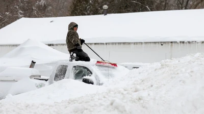 Hình ảnh bão tuyết tấn công nước Mỹ