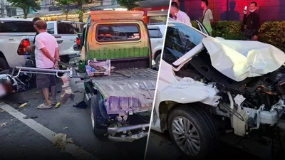 Tai nạn giao thông liên hoàn ở Bangkok, 14 người thương vong