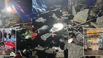 Bức tường bất ngờ đổ sập trong đám tang, 6 người tử vong