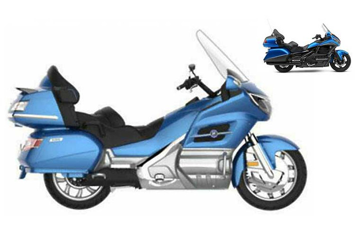 Nhìn thoáng qua thì khó có thể phân biệt được đâu mới là chiếc Honda Goldwing Touring danh tiếng, thế nhưng nếu đặt hai xe cạnh nhau thì chiếc Gold Wing "authentic" sẽ tỏ ra nổi trội hơn hẳn. Mặt khác, dù Jiangsu đã đăng ký bản quyền thiết kế cho mẫu Xinri nhái Honda Goldwing này, tuy nhiên mẫu xe này chưa bao giờ được đưa vào sản xuất.