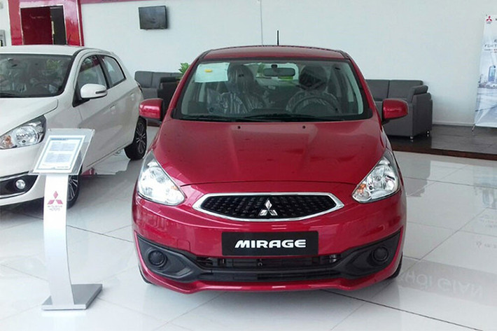 Mitsubishi Mirage được xem là mẫu xe cỡ B giá rẻ nhất hiện nay, thậm chí còn thấp hơn một số xe hạng A như Hyundai Grand i10 hay Kia Morning... Hiện tại, mẫu xe cỡ nhỏ đang phân phối tại thị trường Việt Nam với 3 phiên bản chính, giá từ 350 - 495 triệu đồng. Tuy nhiên doanh số xe trong tháng 6/2019 vừa qua chỉ đạt 58 xe.