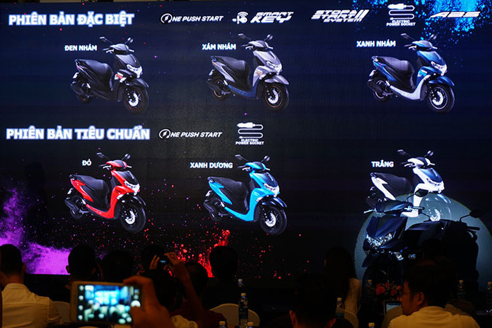 Tại thị trường Việt Nam, hãng xe máy Yamaha phân phối mẫu FreeGo bản tiêu chuẩn có các màu đỏ, xanh dương và trắng Metallic. Trong khi bản FreeGo S có 3 tùy chọn màu gồm đen nhám, xám nhám và xanh nhám.