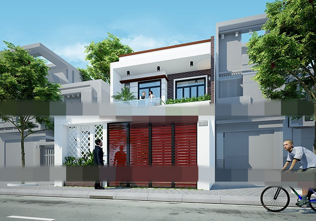 Các đường nét kiến trúc kết hợp hài hòa mang đến vẻ đẹp trẻ trung và phóng khoáng. Ảnh: Thietkenhaodep.