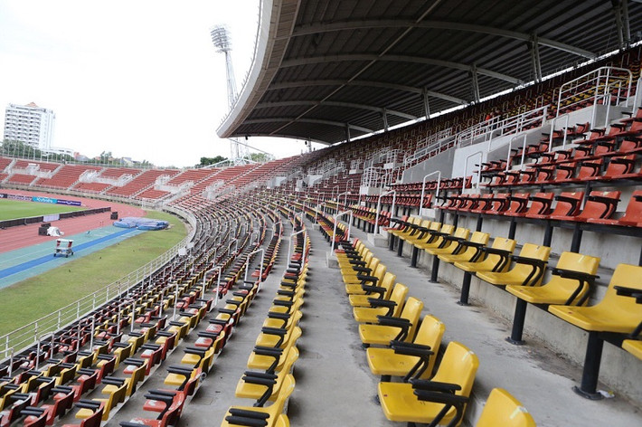 Hàng ghế thông thoáng, hiện đại trên khán đài. Ảnh: Vietnam9