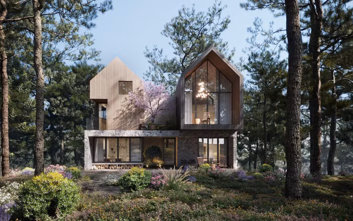 Theo bản vẽ thiết kế mô tả thì biệt thự của Đoàn Di Băng sẽ có 3 tầng, bao gồm cả tầng hầm.