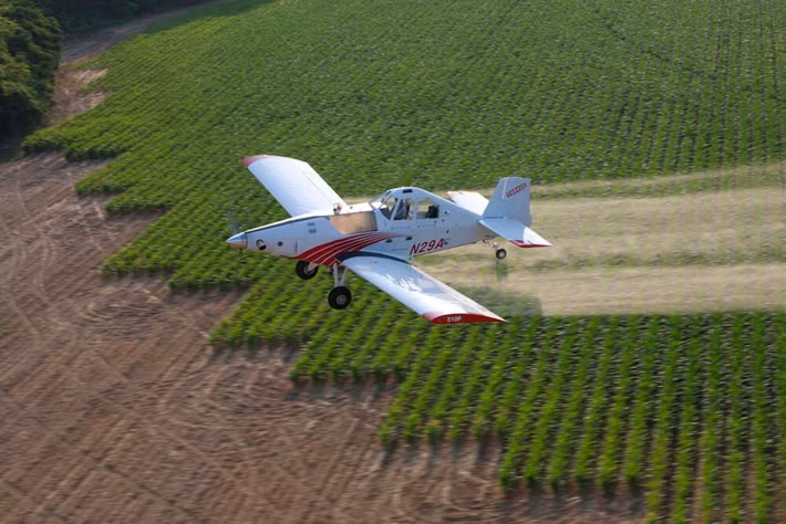 Thrush 510P là mẫu máy bay phục vụ nông nghiệp được phát triển bởi công ty của Mỹ Pratt &amp; Whitney. Ảnh: Printest.