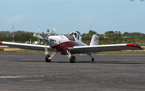 Theo thông tin tin từ sản xuất, máy bay Thrush 510P có chiều dài 9,85m, chiều cao 2,84m, sải cánh 14,47m. Ảnh: JetPhoto.