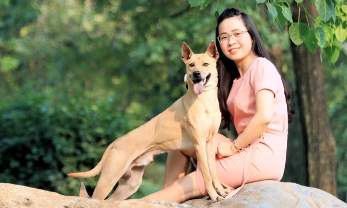 Nhờ vẻ đẹp hình thể và sự thông minh, hiểu ý chủ, một vị đại gia Sài Gòn đã hai lần trả hơn 350 triệu đồng để được sở hữu Lốc nhưng chị Hà không bán. Ảnh: Vnexpress.