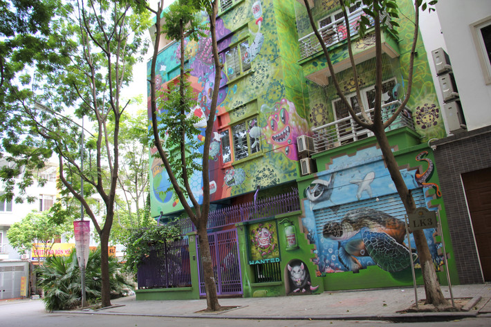 Nhìn toàn cảnh, căn biệt thự 300m2 này chính là một tác phẩm nghệ thuật độc đáo