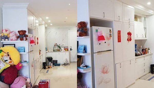 Phòng bếp nhỏ gọn nhưng tiện nghi.