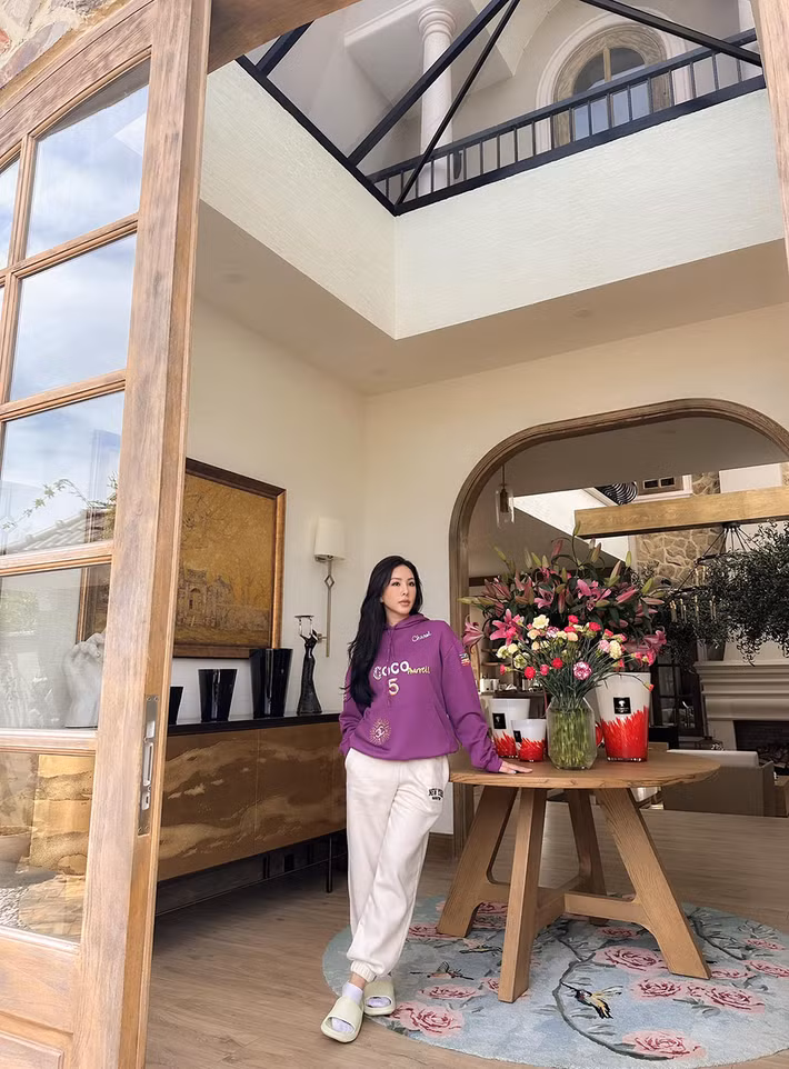 Mỗi năm, Hoa hậu Thu Hoài chỉ nghỉ dưỡng tại khoảng vài lần vào cuối tuần hoặc khi rảnh rỗi. Ảnh: FB Hoa hậu Thu Hoài