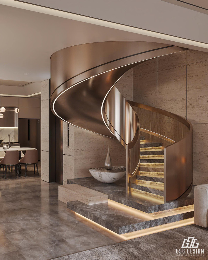 Nhà mới của Đoàn Văn Hậu - Doãn Hải My rộng 90m2 với thiết kế gồm 4 tầng và 3 phòng ngủ. Ảnh: 696 Design/FB NhaTo