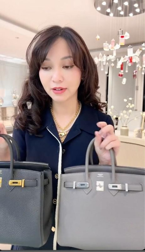 Hannah Olala từng gây chú ý khi chia sẻ chiếc túi Hermès Birkin da cá sấu trắng có giá lên tới 2 tỷ đồng. Ảnh: FBNV