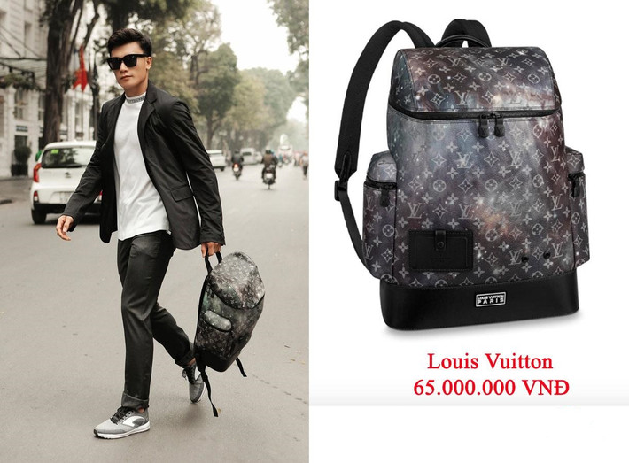 Chiếc ba lô là món phụ kiện sang chảnh và đắt giá nhất set đồ của chàng thủ môn điển trai, với 65 triệu đồng. Tổng cộng set đồ của Tiến Dũng là 100 triệu.