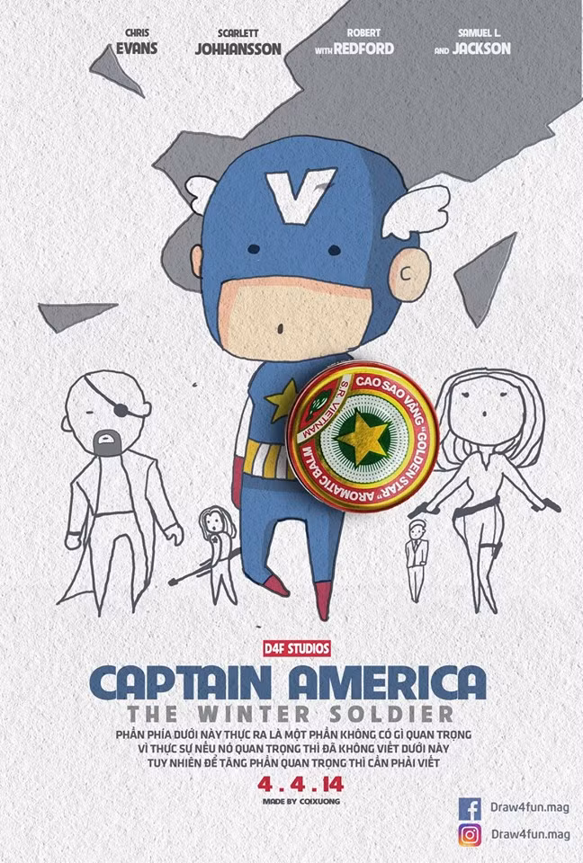 Chia sẻ với báo chí, Quang Huy cho biết: "Bộ tranh được làm lại từ poster gốc của 22 bộ phim nhà Marvel từ 2008 cho đến nay. Mình làm dựa trên tinh thần vui là chính, tự sướng là chủ yếu, làm vì mình thích và cho vui thôi".