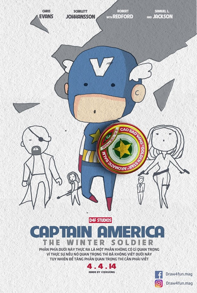 Chia sẻ với báo chí, Quang Huy cho biết: "Bộ tranh được làm lại từ poster gốc của 22 bộ phim nhà Marvel từ 2008 cho đến nay. Mình làm dựa trên tinh thần vui là chính, tự sướng là chủ yếu, làm vì mình thích và cho vui thôi".