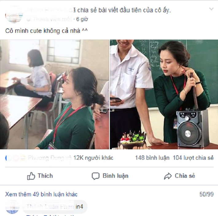 Thời gian vừa qua, rất nhiều các cô giáo thực tập được chính các học trò của mình đưa lên sóng MXH và ngay lập tức khiến dân mạng mê mẩn bởi nhan sắc đẹp không tì vết. Mới đây nhất, cái tên Trúc Phương, giáo viên dạy môn tiếng Pháp là một điển hình như vậy.