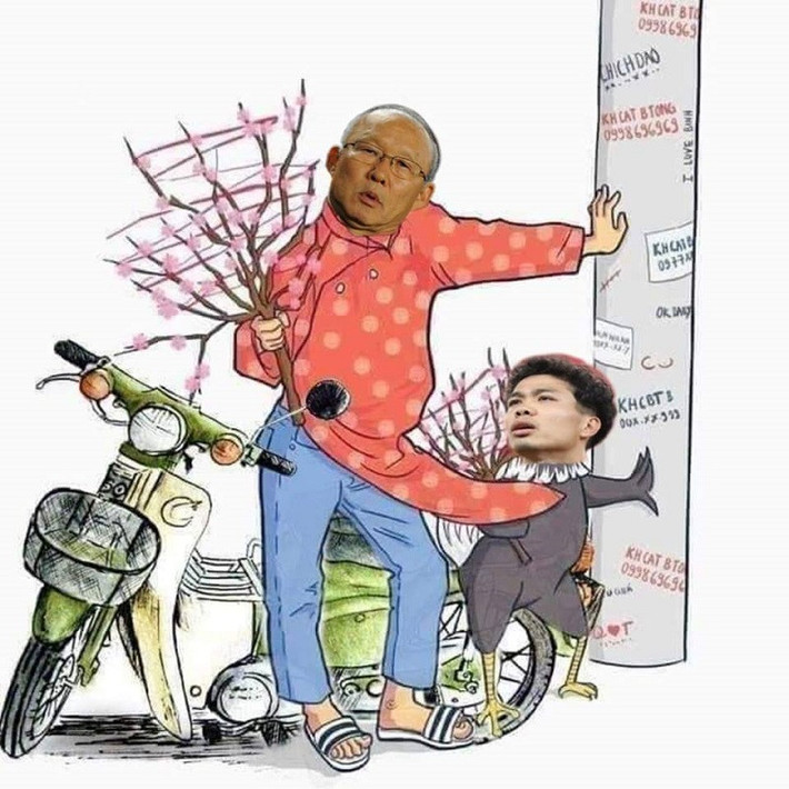 Việc lọt vào tứ kết của đội tuyển Việt Nam mang đến nguồn cảm hứng chế ảnh cho cộng đồng mạng.