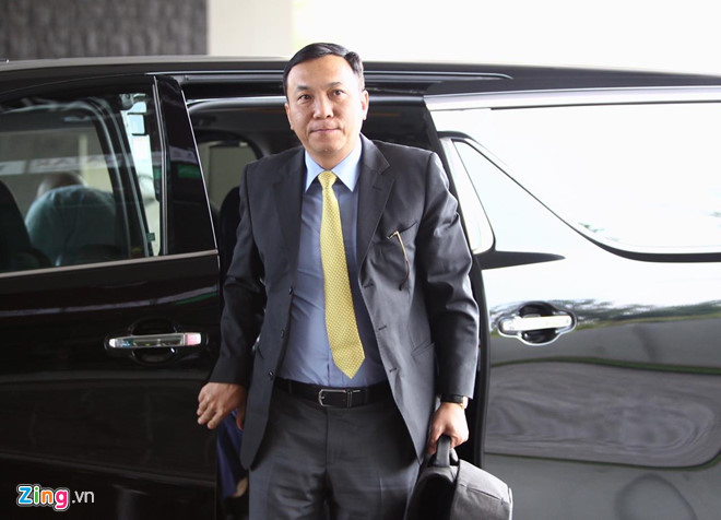 Đại diện của Việt Nam có mặt tại buổi lễ bốc thăm vòng loại World Cup 2022 khu vực châu Á là Phó chủ tịch phụ trách chuyên môn của LĐBĐ Việt Nam Trần Quốc Tuấn. Ảnh: Zing.