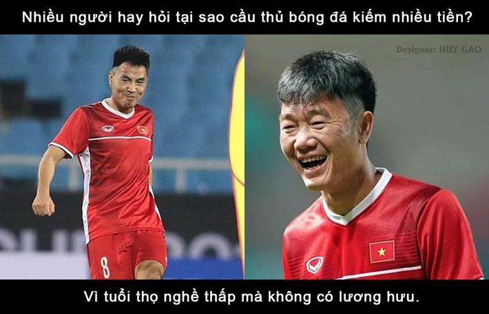 Kiếm được nhiều tiền theo lý giải của Đức Huy và Xuân Trường đó là vì tuổi thọ nghề thấp mà không có lương hưu.