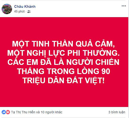 Tinh thần chiến đấu quả cảm, phi thường của các cầu thủ đội tuyển Việt Nam đã ghi điểm 10 trong lòng các CĐV quê nhà và bạn bè quốc tế sau thành công tại Asian Cup 2019.