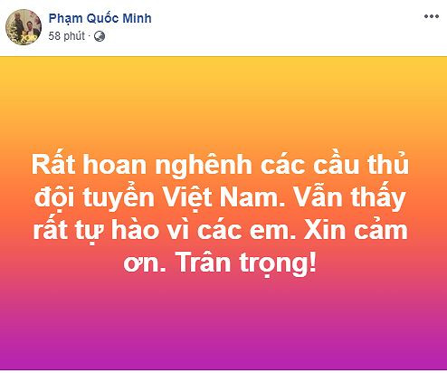 Sự tự hào và lời cám ơn các cầu thủ Việt Nam là điều không quá khó tìm kiếm trên MXH trong ngày qua.