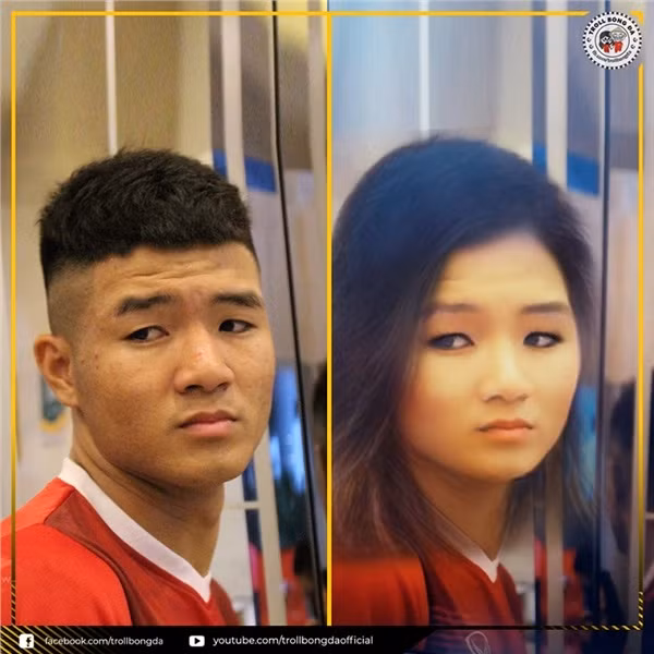 Cây hài Đức Chinh trong phiên bản nữ giới lại dịu dàng đến lạ... nhưng hơi nhiều nếp nhăn.