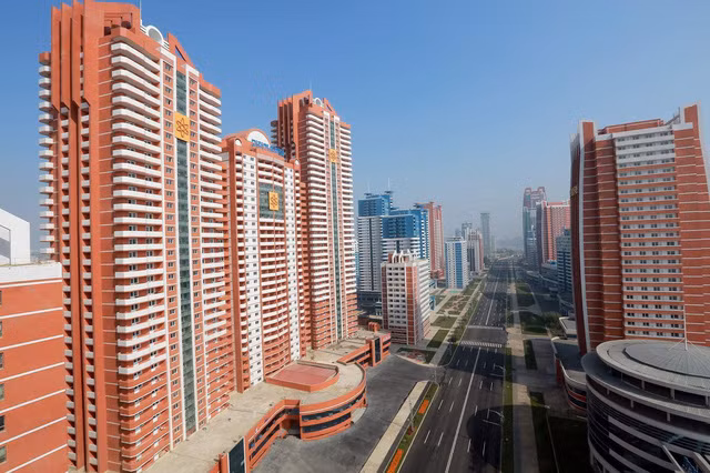 Những tòa nhà cao tầng mọc lên đã thay đổi diện mạo của Thủ đô Bình Nhưỡng, khiến người ta khó nhận ra so với hình ảnh của thủ đô này cách đây 10 năm. Ảnh: Nknews.