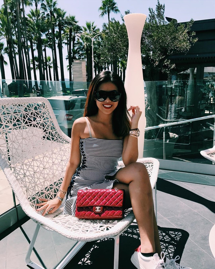 Xuất thân trong gia đình danh giá, Thảo Tiên được tận hưởng cuộc sống của một "tiểu thư lá ngọc cành vàng". Ảnh: FBNV.