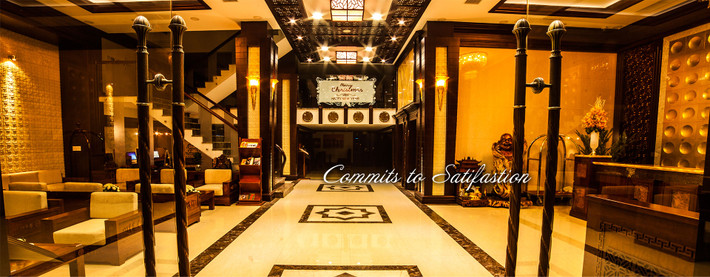 Khách sạn Moonlight được khai trương từ ngày 15/4/2013 có hồ bơi trong nhà riêng, các phòng trang trí nội thất hiện đại. Ảnh: Moonlight.