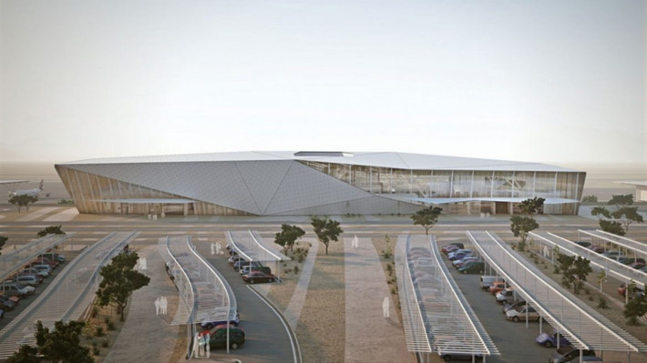 Sân bay quốc tế Ilan và Asaf Ramon, Israel nằm giữa sa mạc có diện tích khoảng 506 ha với tổng mức đầu tư là 473,5 triệu USD. Ảnh: ISRAEL21c.