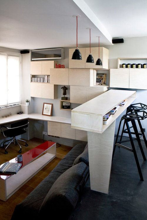Căn hộ nhỏ 16m2 này tọa lạc tại thủ đô Paris (Pháp) được chuyển đổi từ phòng tắm chính của một không gian sống rộng lớn hơn gấp nhiều lần.