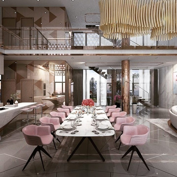 Phòng ăn thiết kế hiện đại.