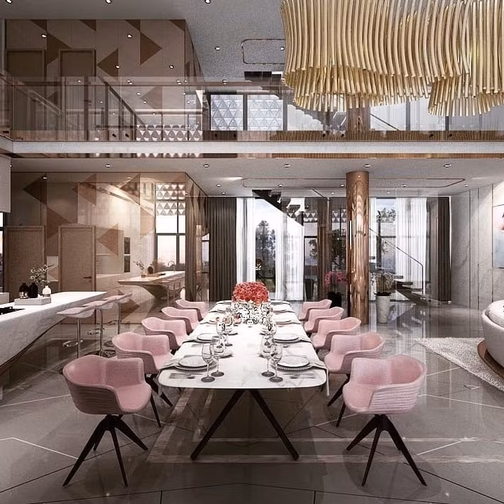 Phòng ăn thiết kế hiện đại.