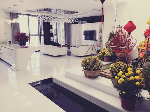 Ngoài biệt thự này, Ngọc Trinh còn có một căn penthouse trị giá khoảng 20 tỷ đồng với diện tích 200m2, thuộc một dự án căn hộ cao cấp ở quận 7 (TP HCM). Nguồn ảnh: FBNV.