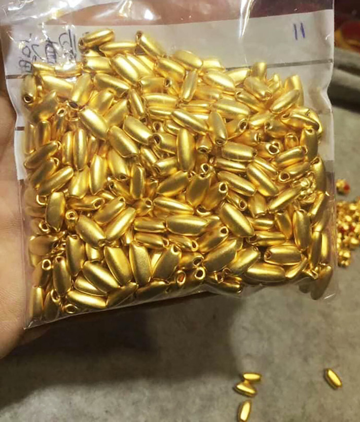 Chị Lan (một người bán hàng online) cho biết, thực tế hạt gạo vàng đã dược nhiều người đặt mua trong mấy ngày Tết Canh Tý. Ảnh: Facebook.