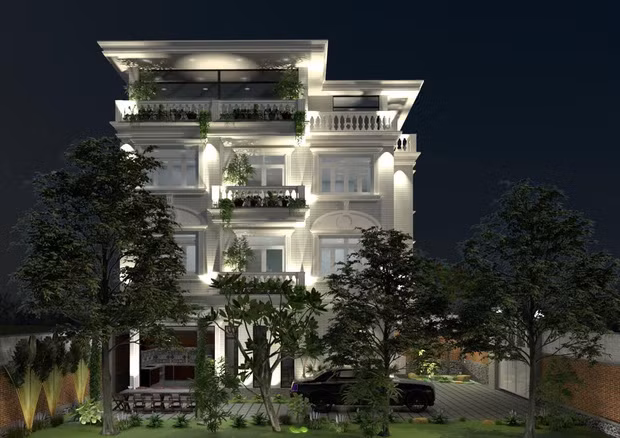 Ngôi nhà được người đẹp đặt theo tên của cô là Lynk Tower với thiết kế màu trắng làm chủ đạo.