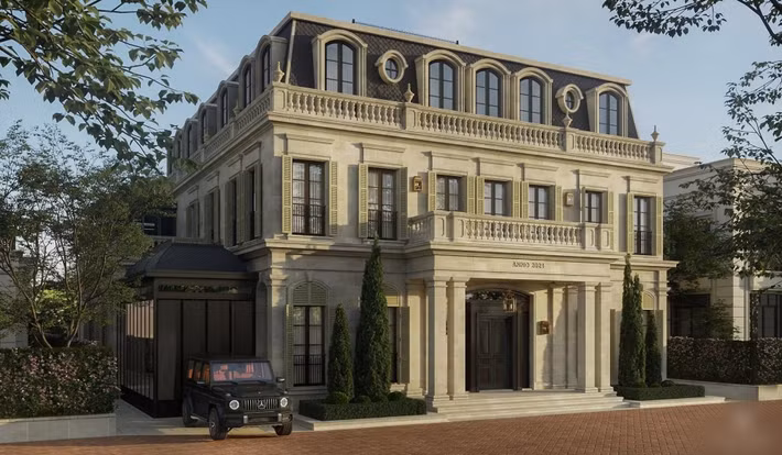 Biệt thự mới sẽ có một nơi trưng bày nhiều siêu xe của ông xã.