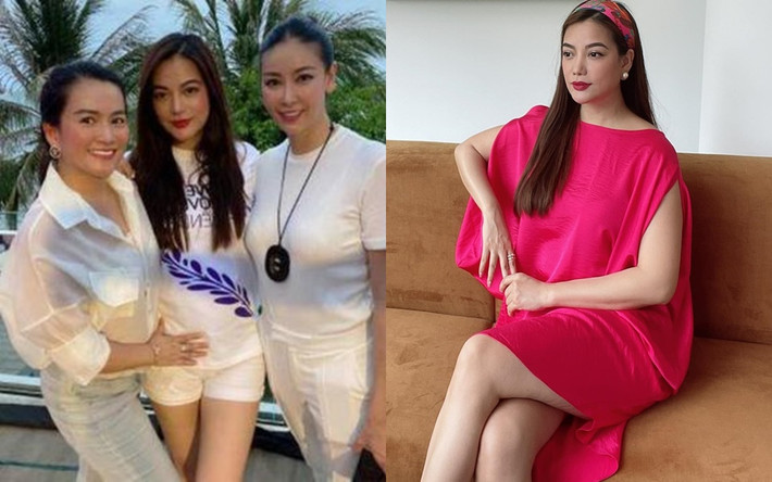 Mới đây, Trương Ngọc Ánh vướng phải nghi vấn có bầu với tình trẻ kém 14 tuổi Anh Dũng vì thường xuyên diện đồ rộng và lộ bụng lớn trong những tấm hình đăng Facebook. Tuy nhiên, nữ diễn viên khẳng định bản thân không có bầu. Ảnh: Dân Việt