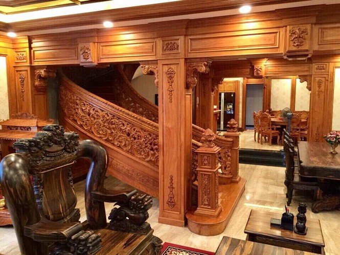 Có lẽ bởi nội thất sang trọng mà căn nhà được rao bán với giá 55 tỷ đồng mặc dù nằm bên trong con hẻm. Ảnh: Tiền phong.