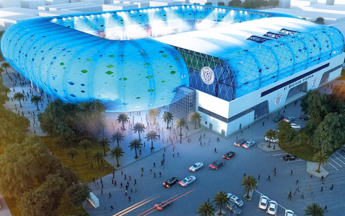 Theo đó, thầy trò Park Hang Seo sẽ đối đầu với đội tuyển Jordan trên sân Al Maktoum ở Dubai vào lúc 18h Chủ nhật ngày 20/1 (giờ Hà Nội). Ảnh: StadiumDB.