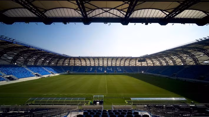 Bên trong sân có 4 xưởng sản xuất truyền hình, phòng khách và trung tâm truyền thông với sức chứa 200 người. Ảnh: AFC.