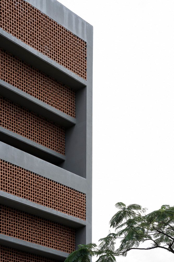 Thiết kế độc đáo này vừa có tác dụng chống côn trùng vừa mang đến vẻ đẹp riêng của nhà phố.