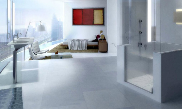 Áp dụng công nghệ kích hoạt bằng giọng nói, chủ nhà có thể xoay căn phòng sang hướng khác khi ra lệnh.